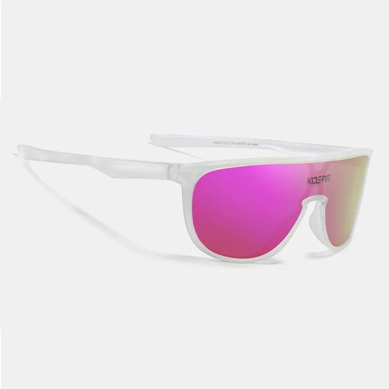 Men and Women Sports CE TR90 Material Mirror One Piece Sunglasses