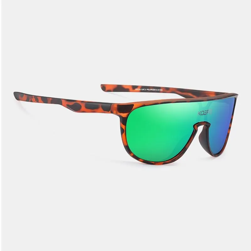 Men and Women Sports CE TR90 Material Mirror One Piece Sunglasses