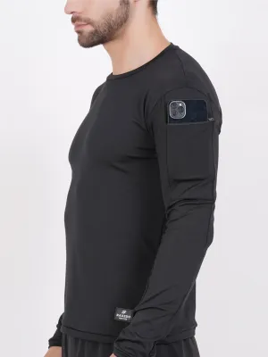 Men Compression T-shirt with Phone Holder