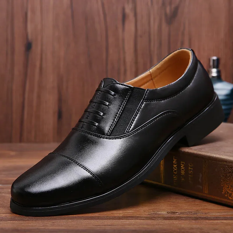 Men Dress Shoes Luxury Brand Business Leather Shoes for Mens Comfortable Pointed Social Shoe Male Sports Casual Footwear