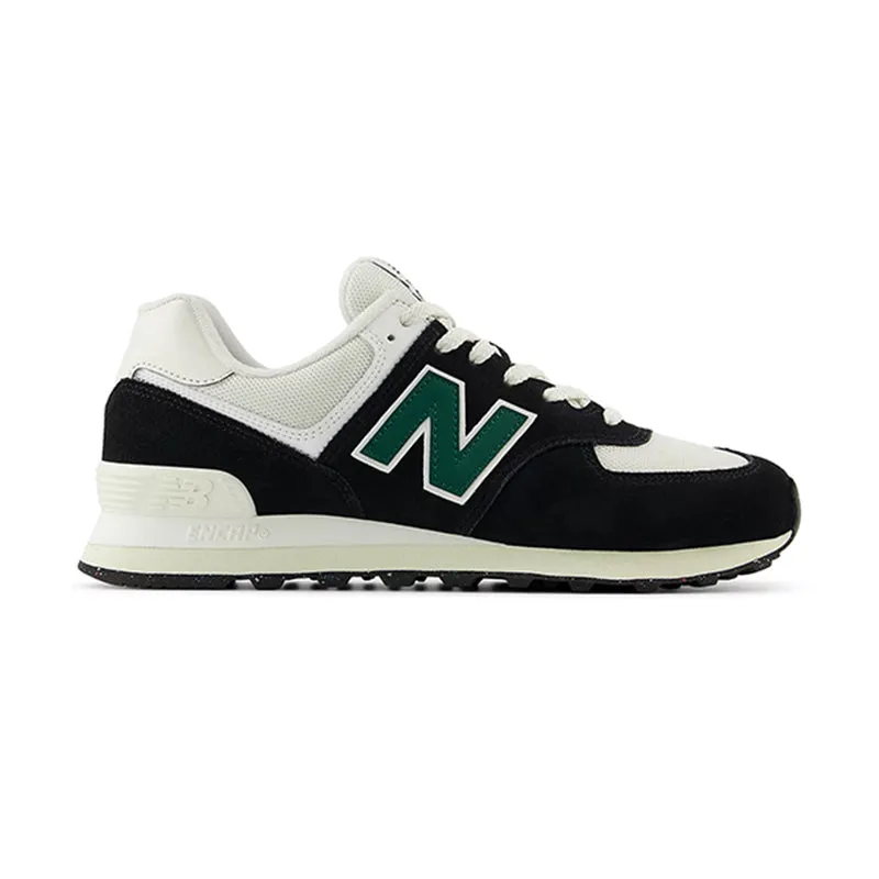 Men's 574 Black/White/Marsh Green