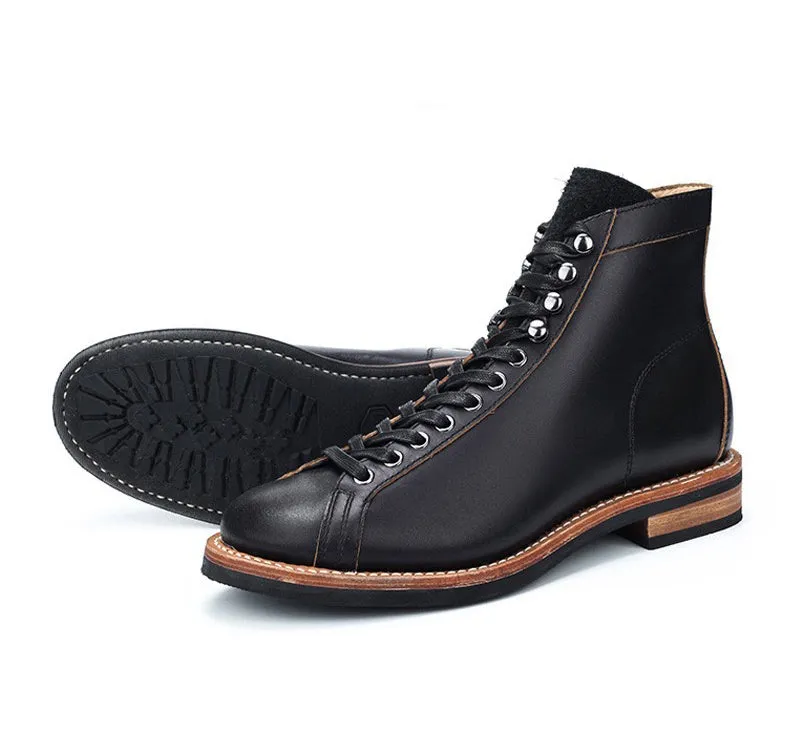 Men's Boxing Leather Boots