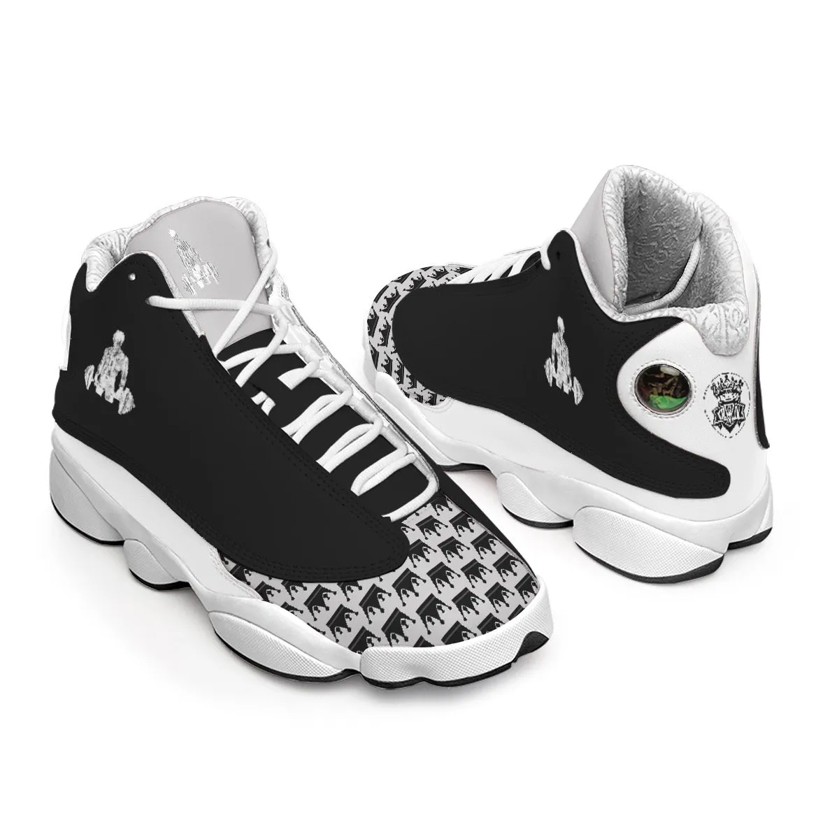 Men's Curved Basketball Shoes With Thick Soles weightlifting, theme