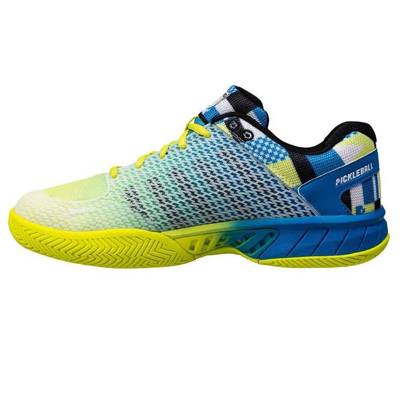 Men's Express Light Pickleball Shoes Brilliant Blue and Optic Yellow