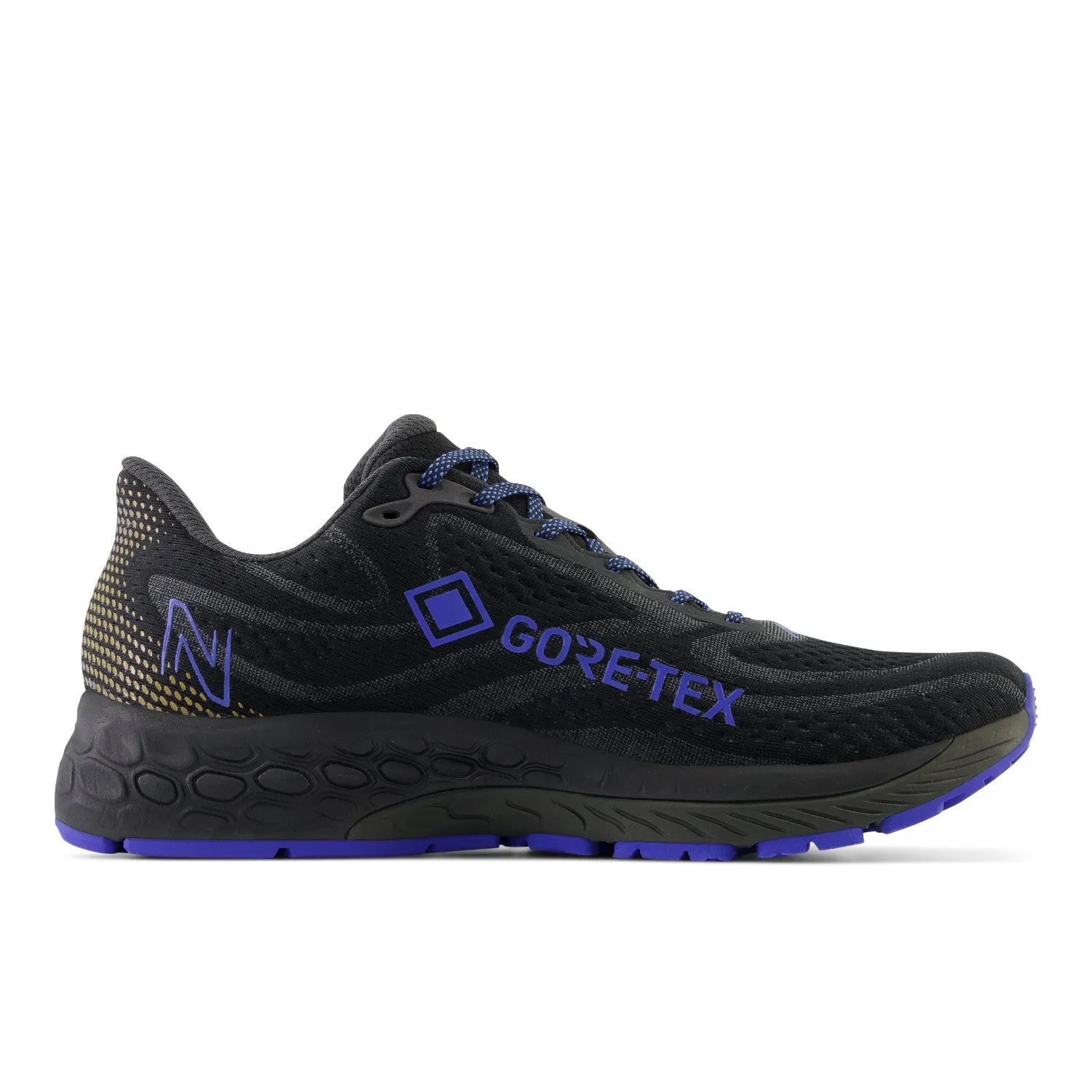 Men's New Balance Fresh Foam X 880 v13 Gore-Tex Color: Black with Marine Blue