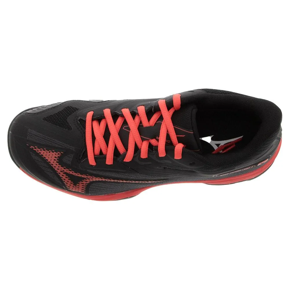 Men's Wave Exceed Light 2 AC Tennis Shoes Black and Radiant Red