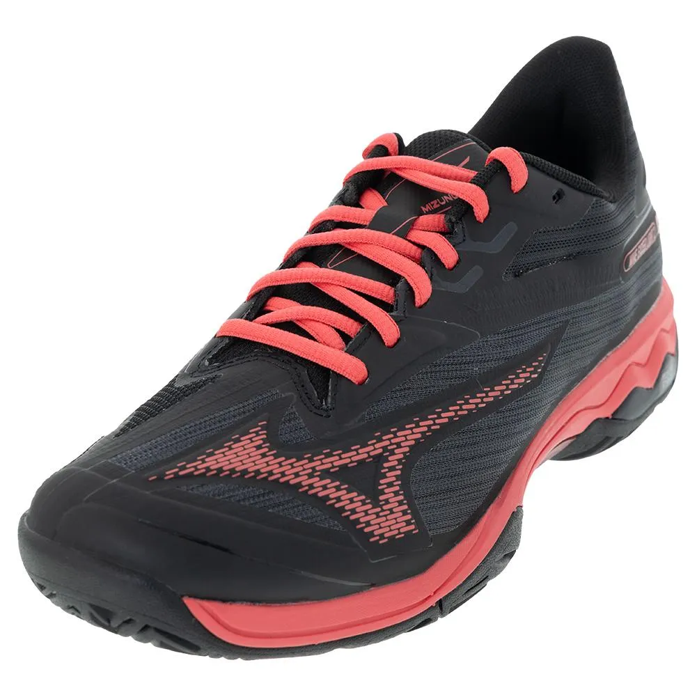 Men's Wave Exceed Light 2 AC Tennis Shoes Black and Radiant Red