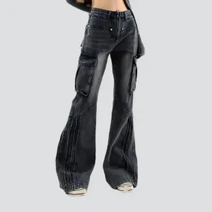 Mid-waist fashion jeans
 for women