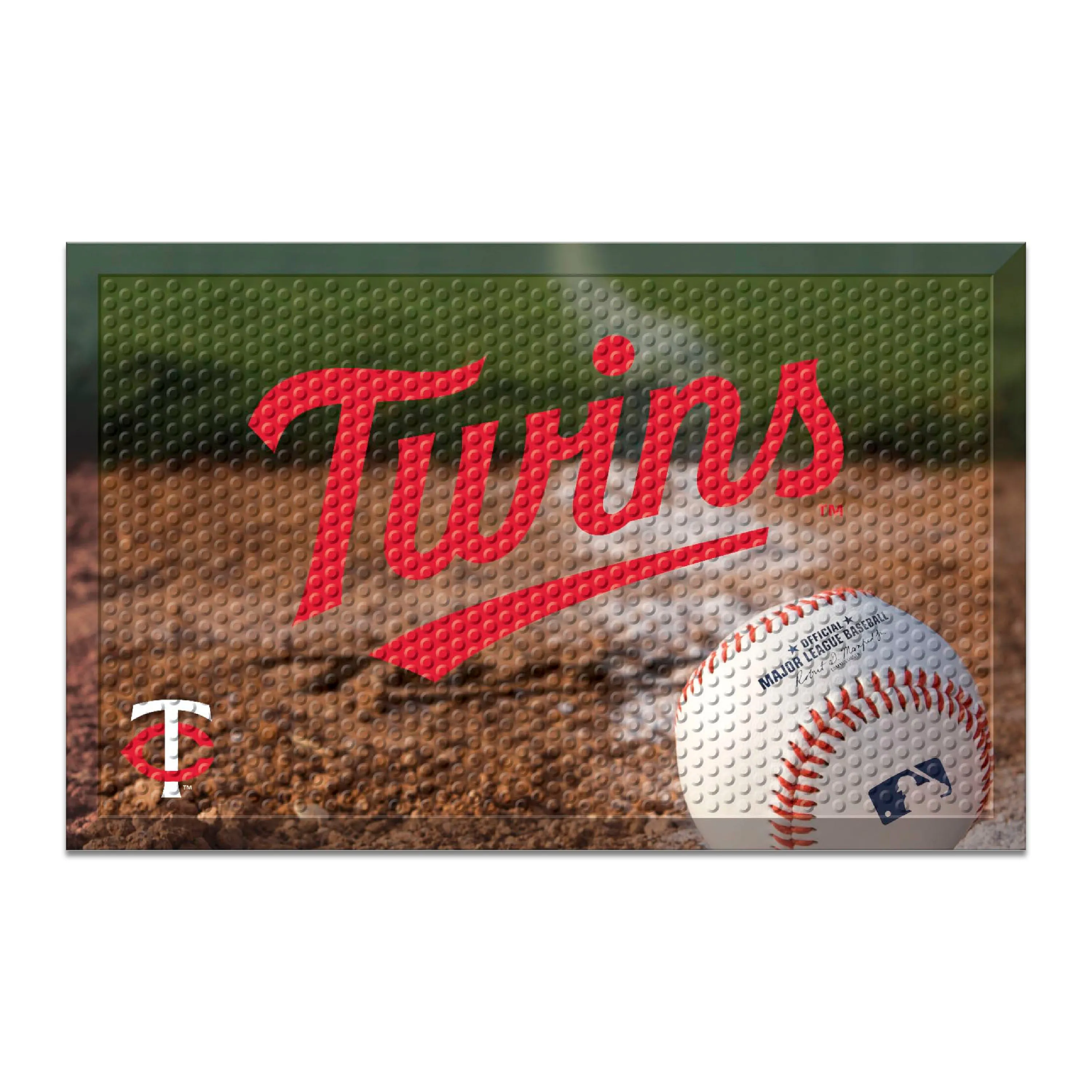 Minnesota Twins Rubber Scraper Door Mat