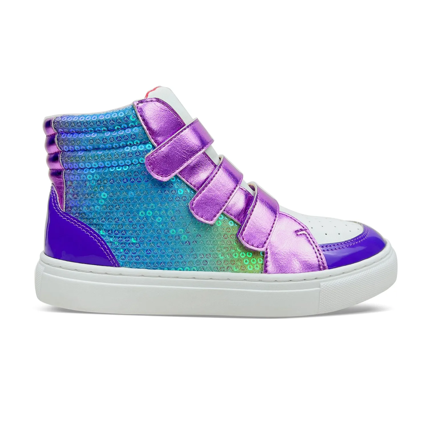 Miss Hannah Velcro Sneaker in Purple - Kids