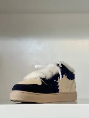 MOU - Eskimo Low Top Sneaker in Abyss and Vanilla Mix