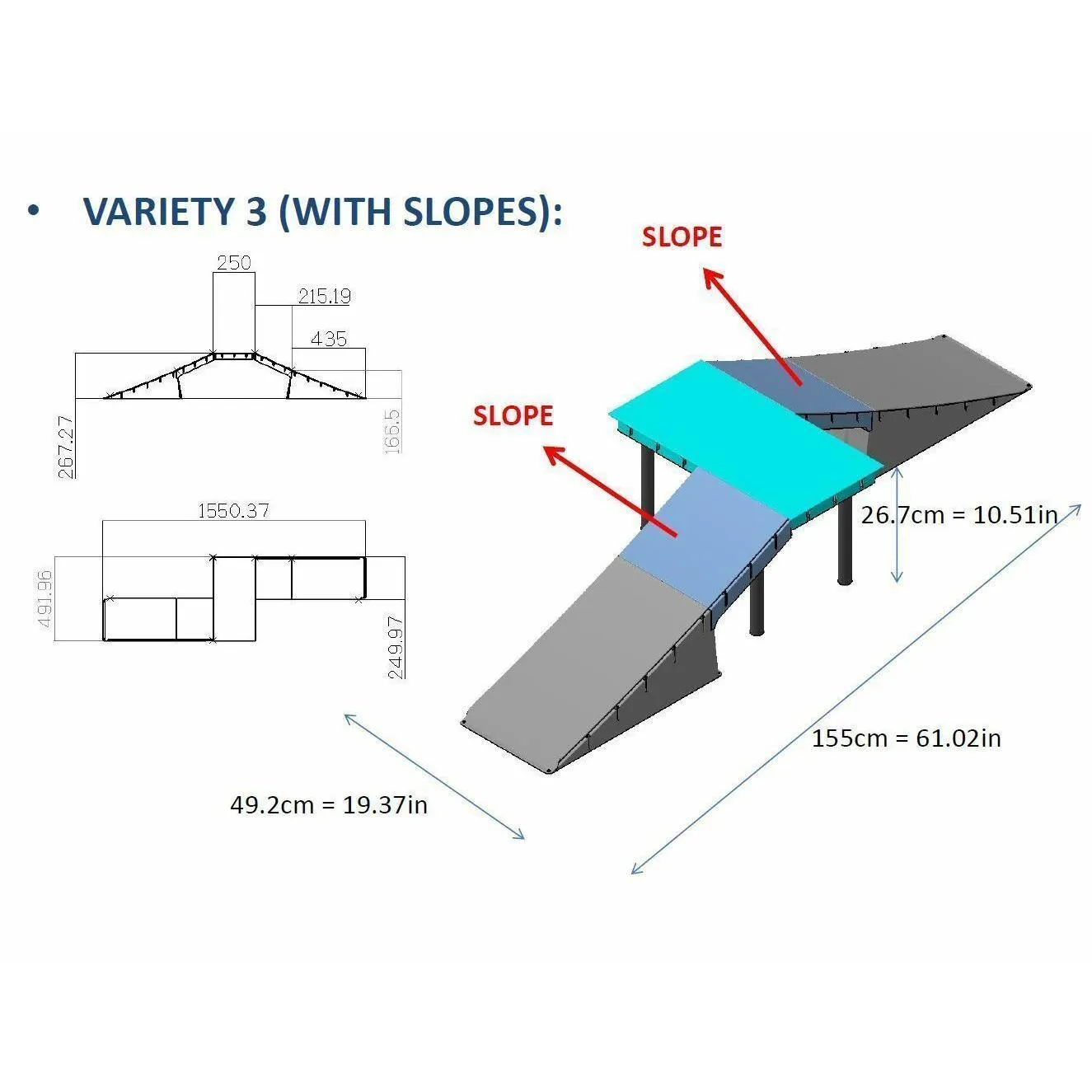 Multi-Functional 6-in-1 Ramp Set