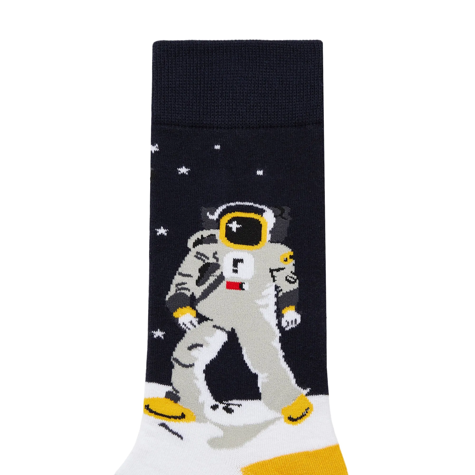 Neil Armstrong Printed Crew Length Socks