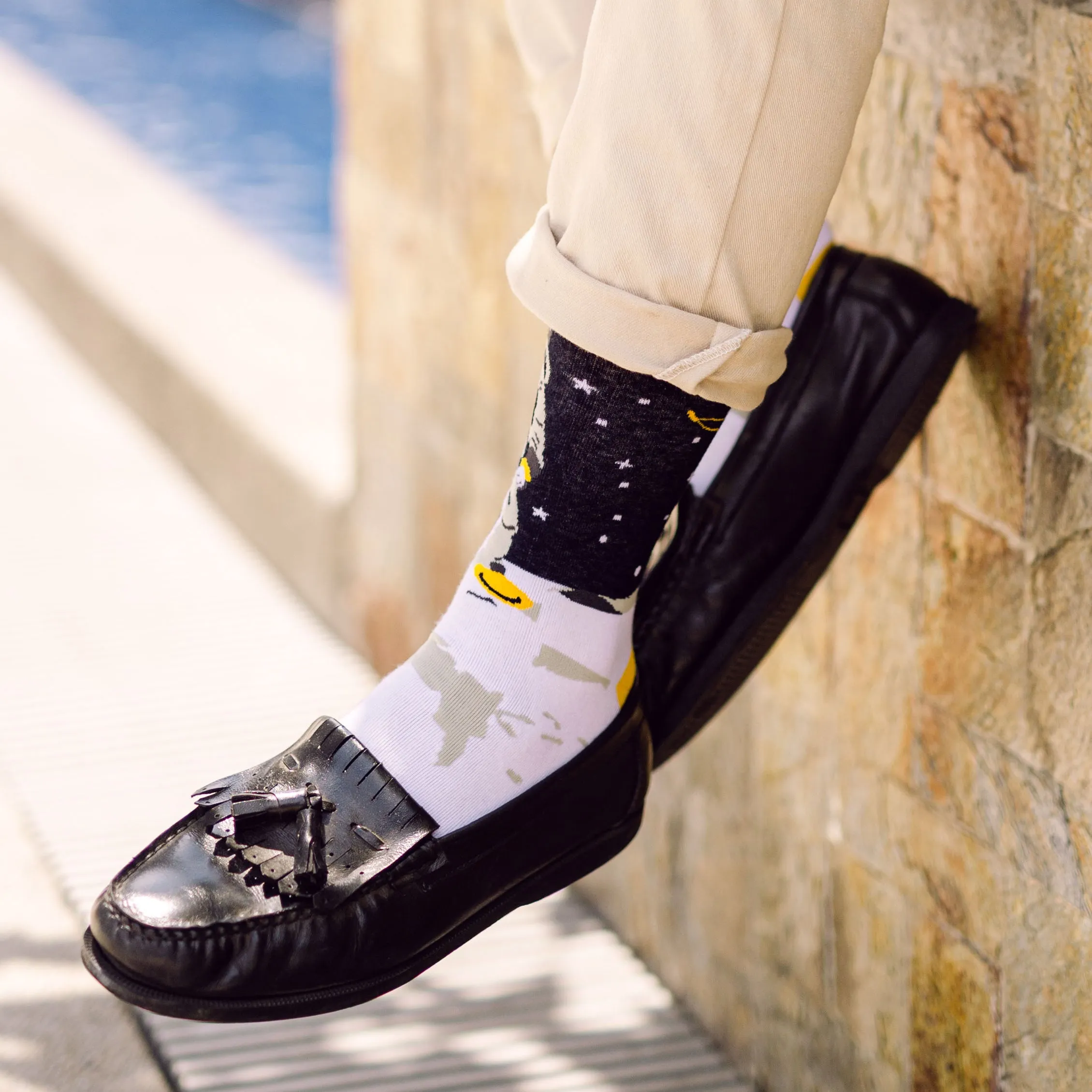 Neil Armstrong Printed Crew Length Socks