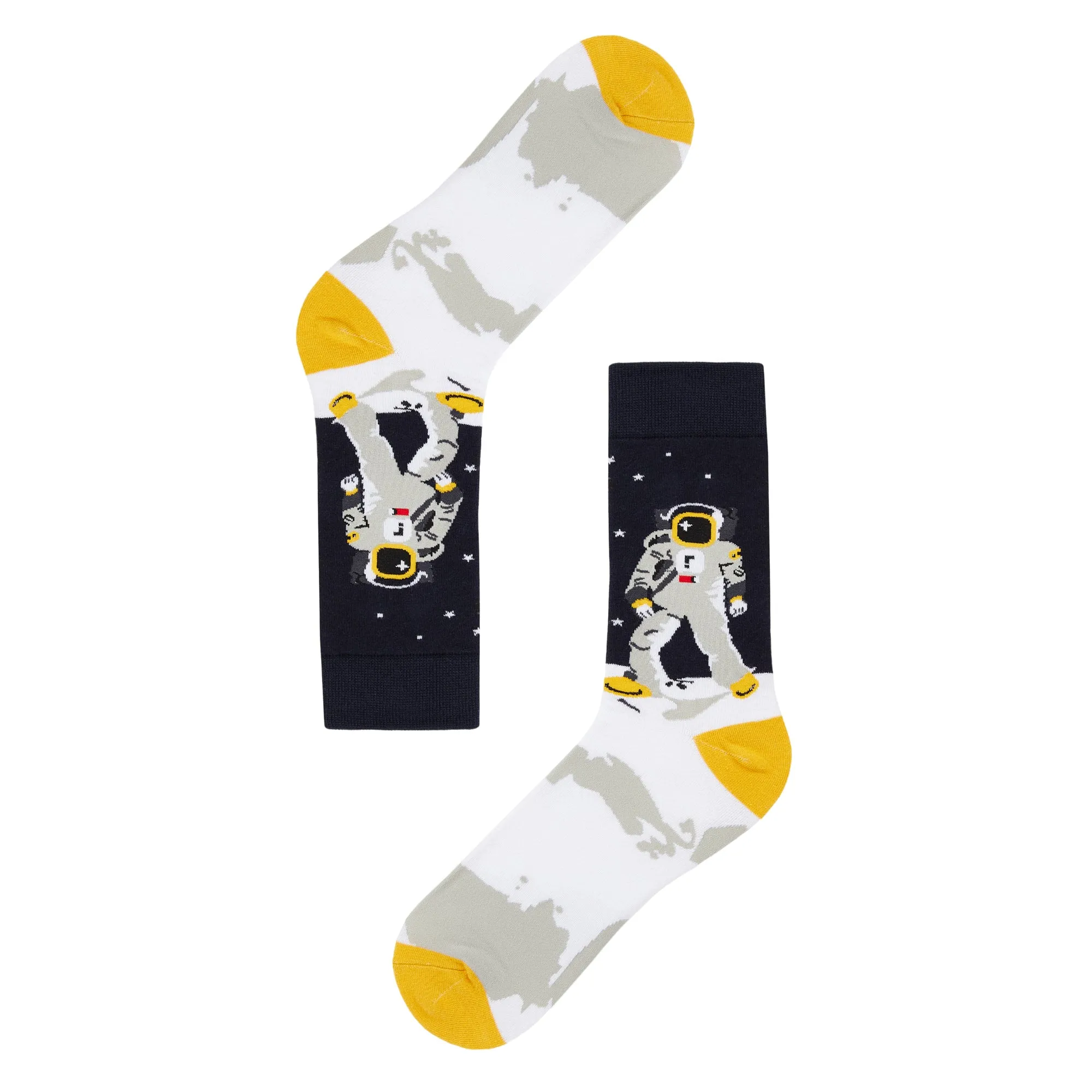 Neil Armstrong Printed Crew Length Socks