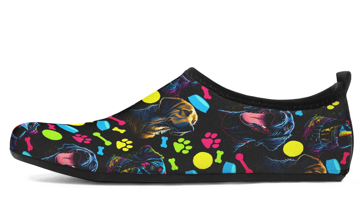 Neon Dogs Water Shoes