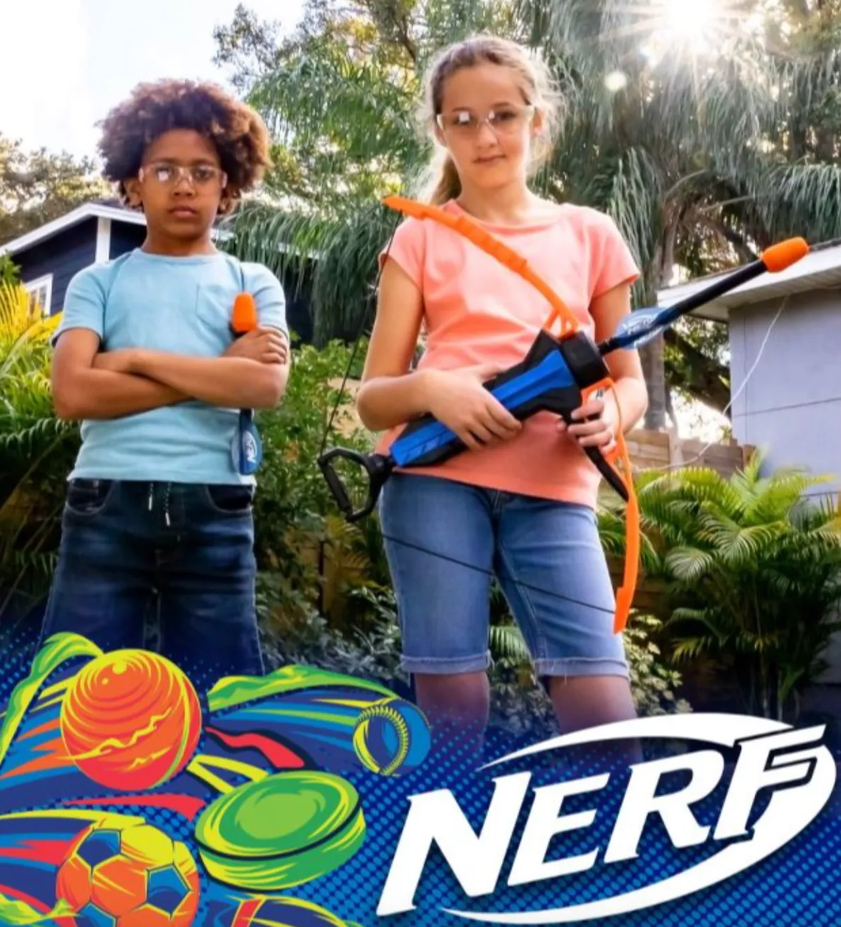 NERF AIR POWERED BOW & ARROW