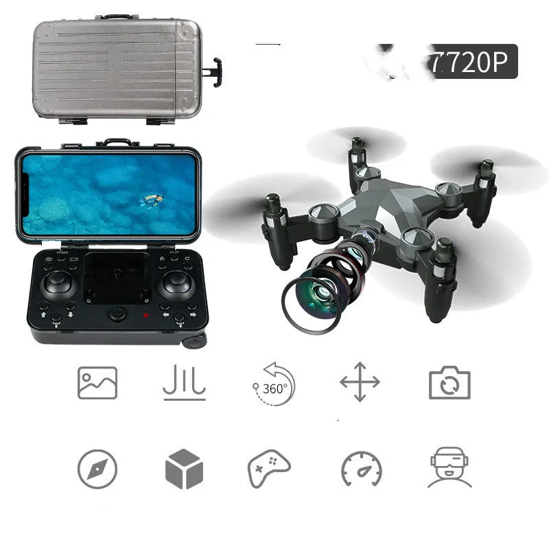 New Luggage Storage Box Folding Mini UAV Axis Children's Toys Drone | Brodtica.com