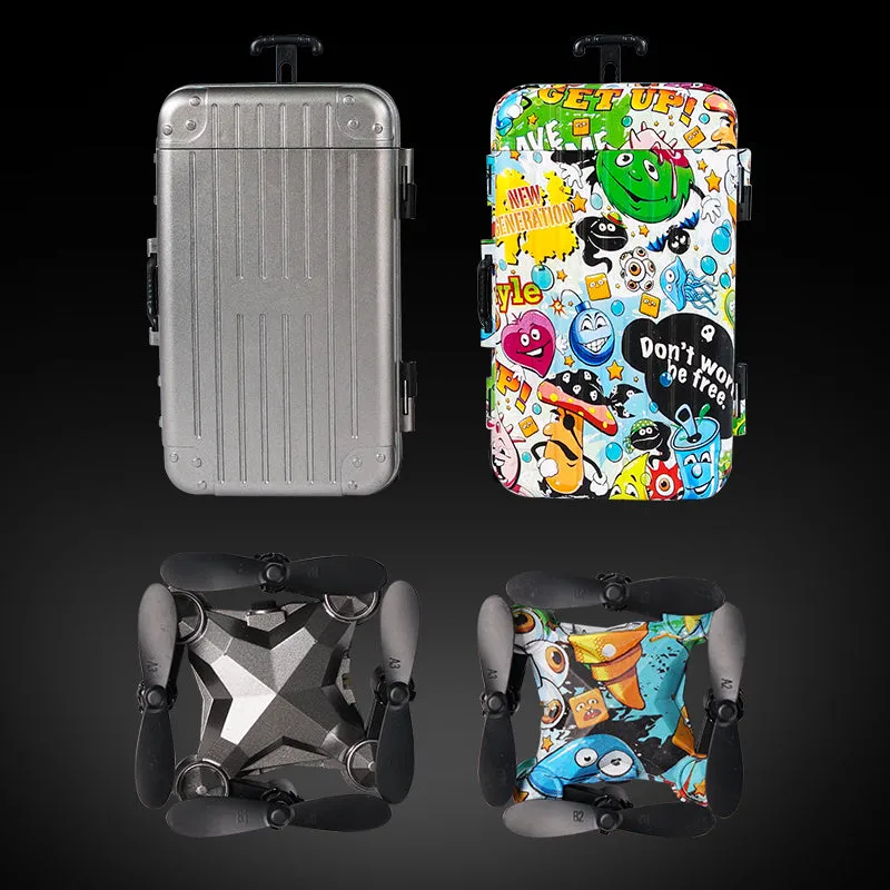 New Luggage Storage Box Folding Mini UAV Axis Children's Toys Drone | Brodtica.com