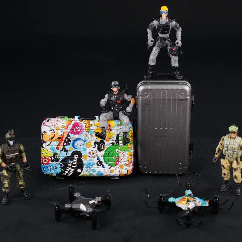 New Luggage Storage Box Folding Mini UAV Axis Children's Toys Drone | Brodtica.com