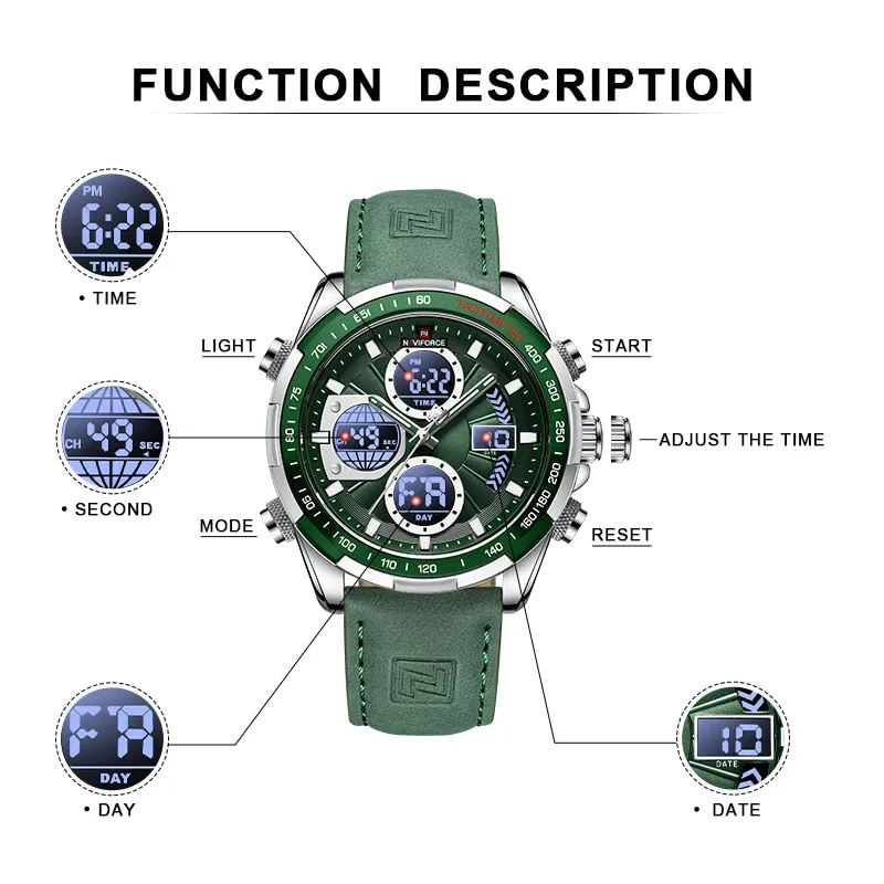 New NAVIFORCE Military Style Sports Watch for Men