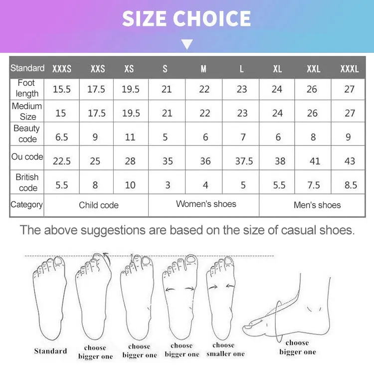 Non-slip Plastic Grain Texture Thick Cloth Sole Solid Color Diving Shoes and Socks, One Pair, Series 1