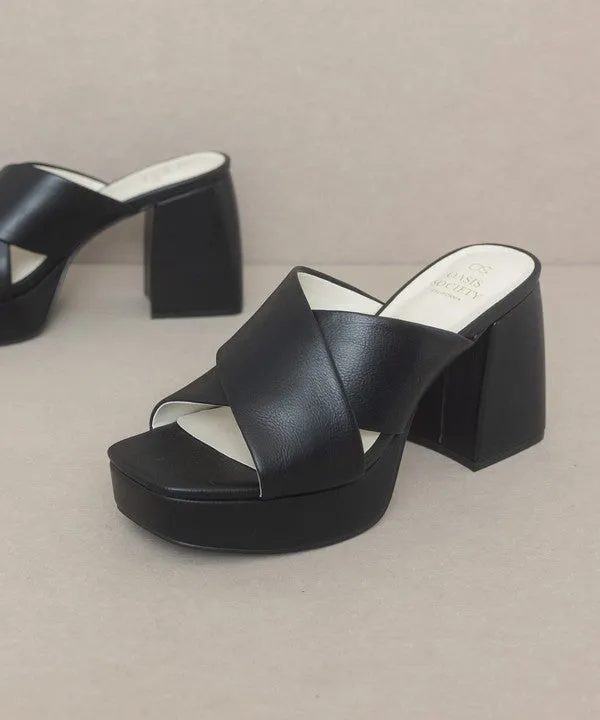 Oasis Society Carmen - Chunky Platform Mule Heel - Online Exclusive