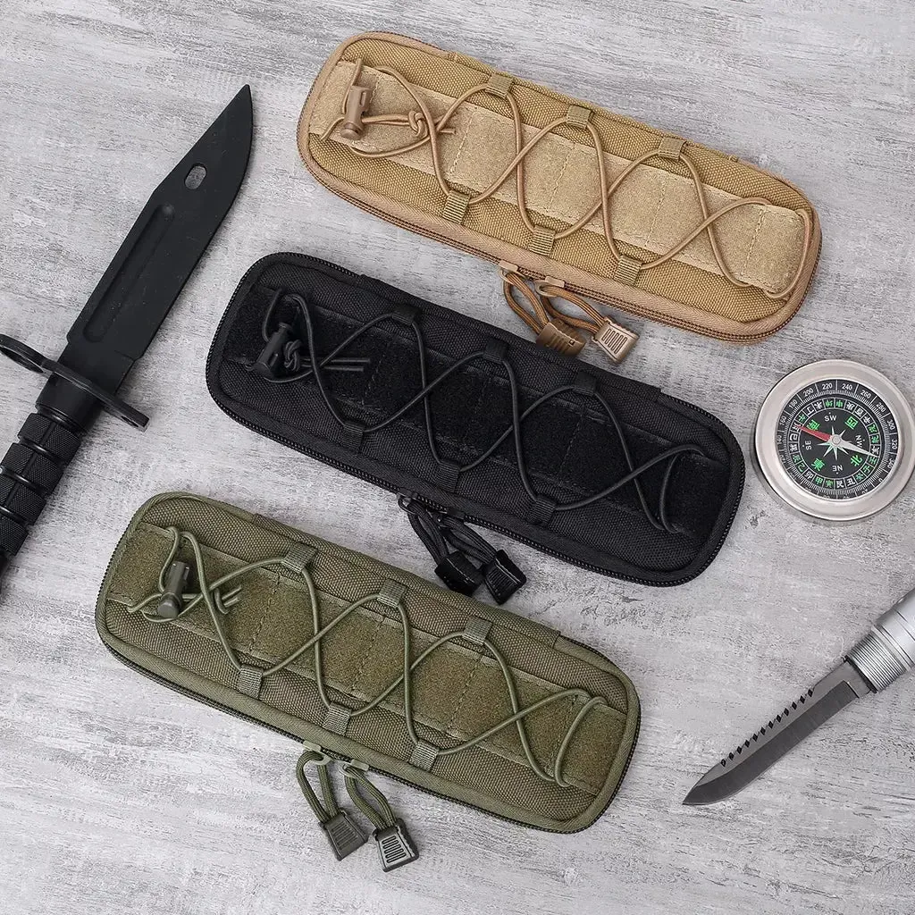 Outdoor Molle Pouch Tactical Knife Pouches Small Waist Bag EDC Tool Hunting Bags Pen Holder Case Airsoft Knives Holster