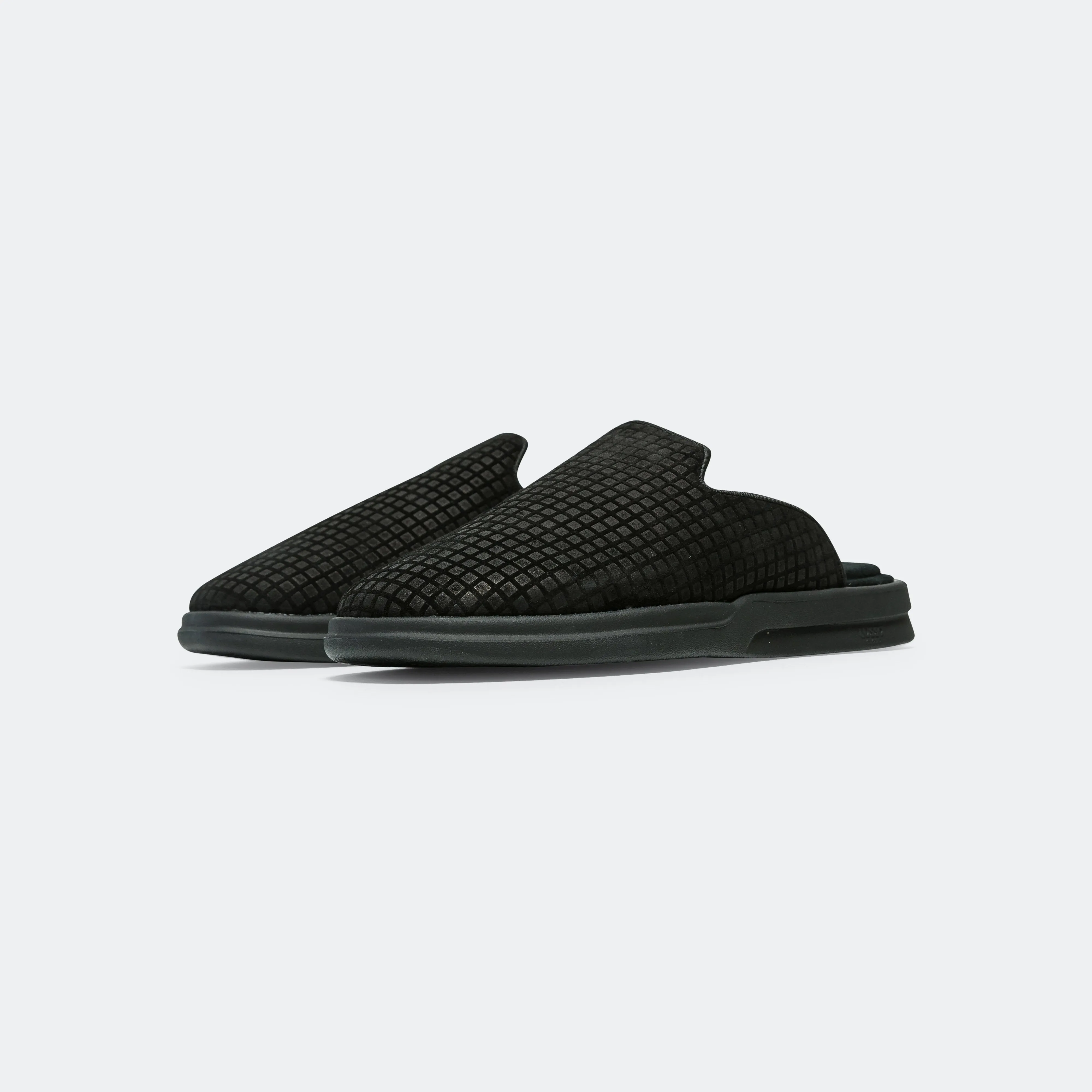 Pelli Waffle Suede - Jet Black/Matte