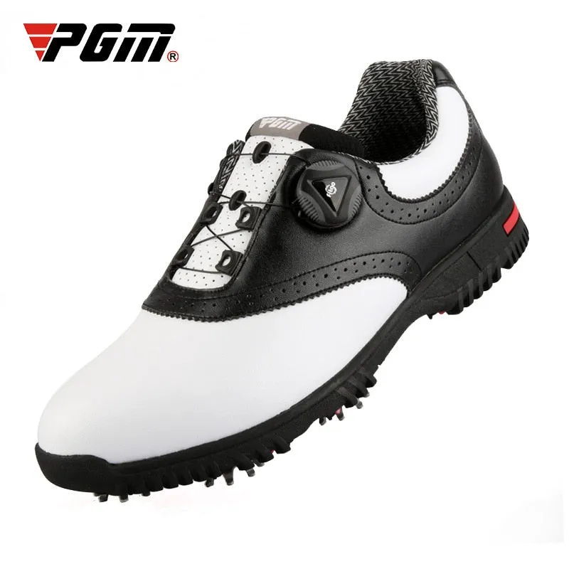 PGM Men Golf Shoes Waterproof Sports Shoes Rotating Buckles Anti-slip Sneakers Multifunctional Golf Trainers