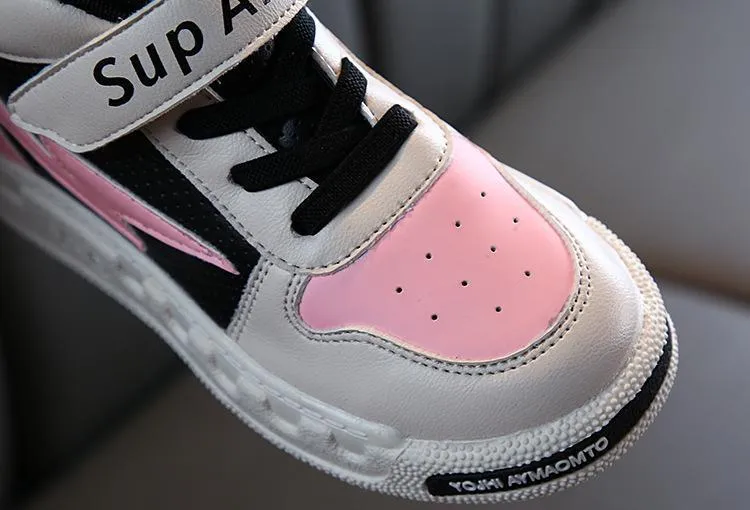 Pink and Black Canvas Sports Shoes