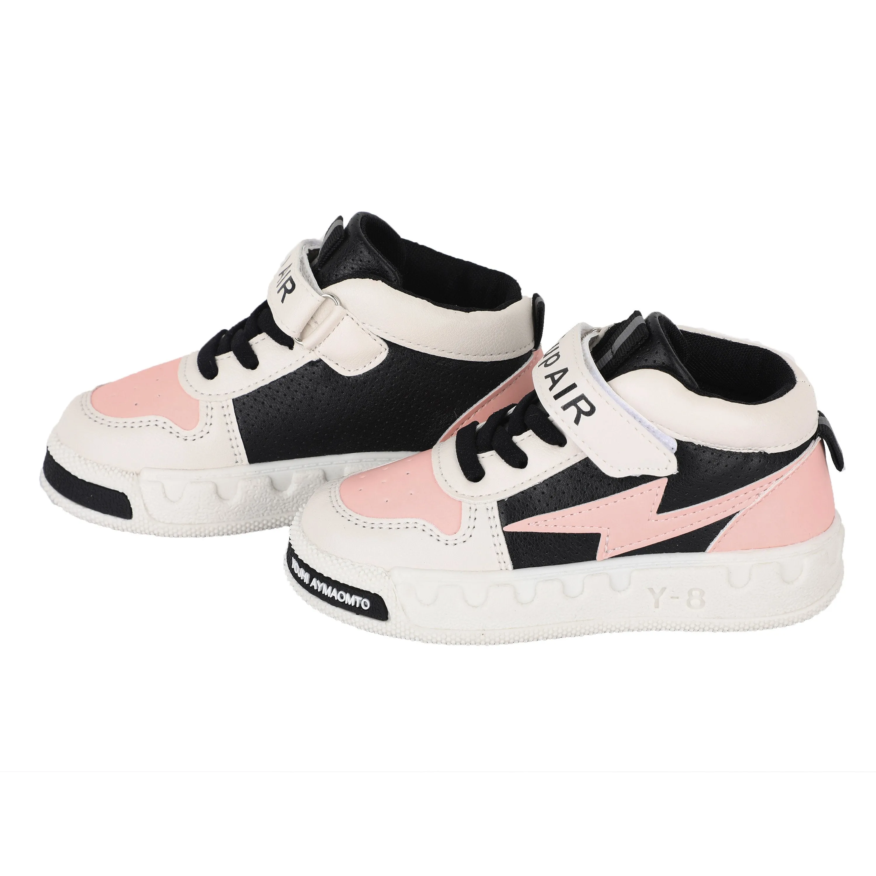 Pink and Black Canvas Sports Shoes