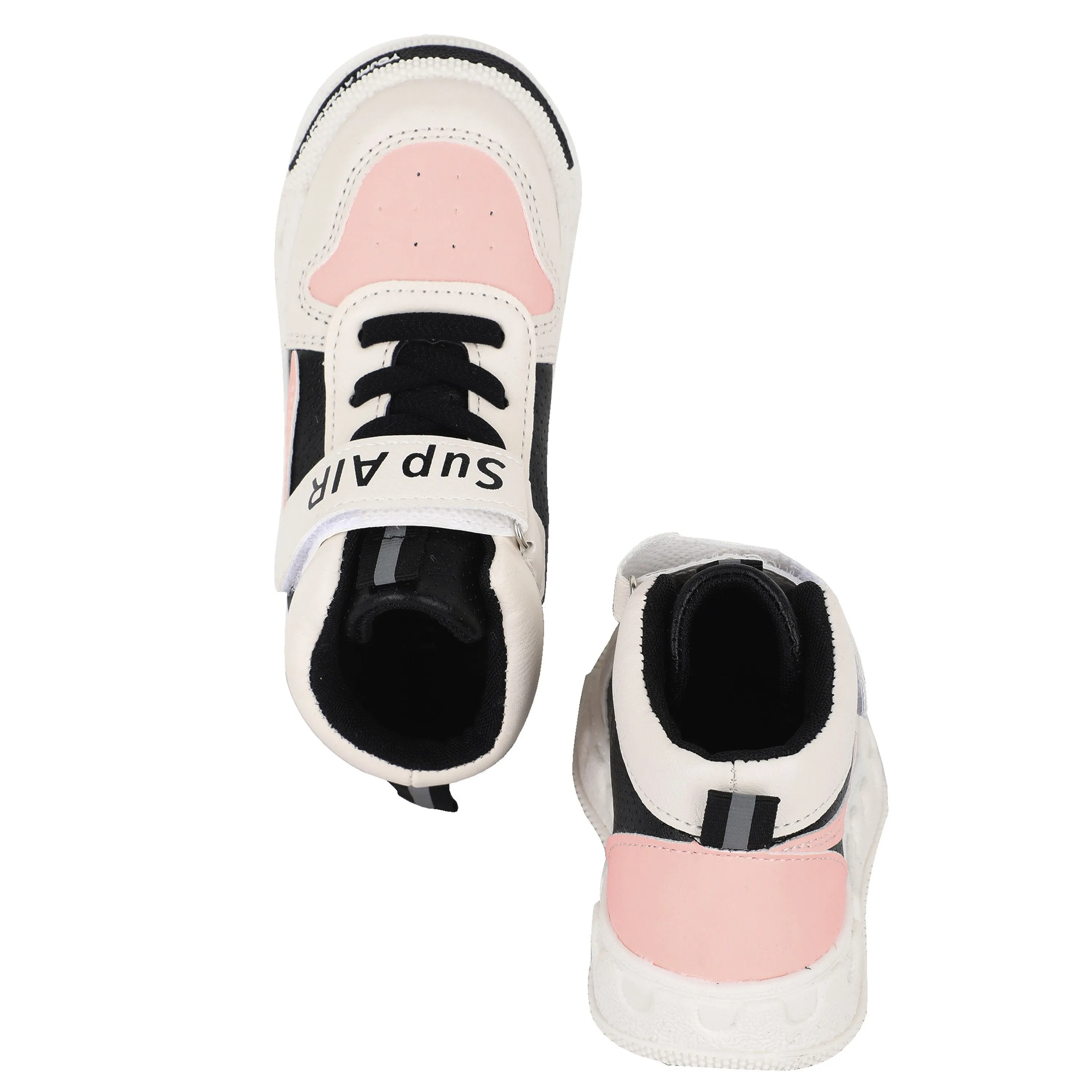 Pink and Black Canvas Sports Shoes