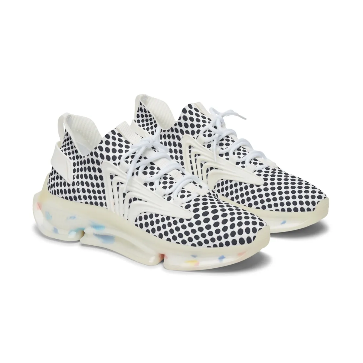 Polka Dots Women's Mesh Sneakers