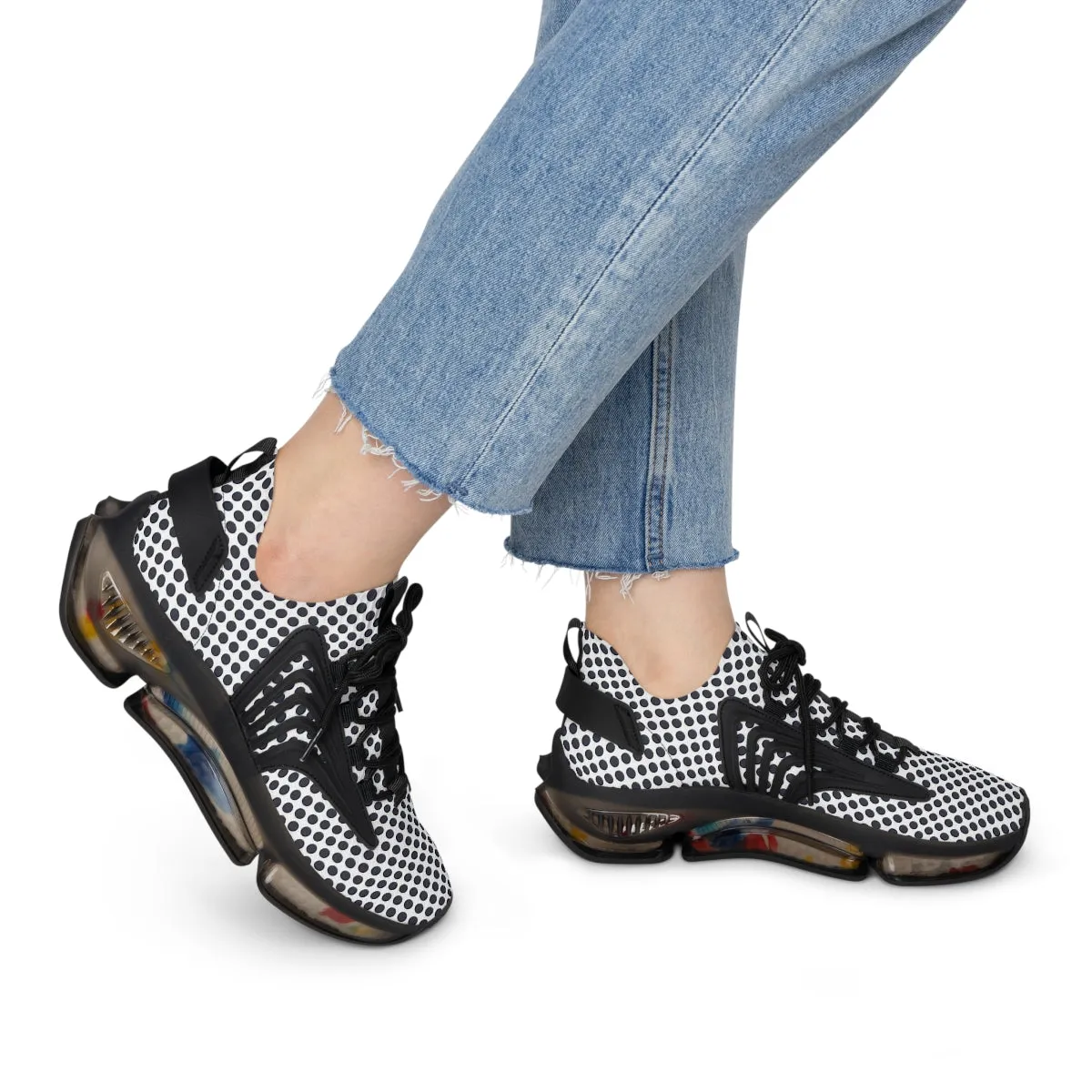 Polka Dots Women's Mesh Sneakers