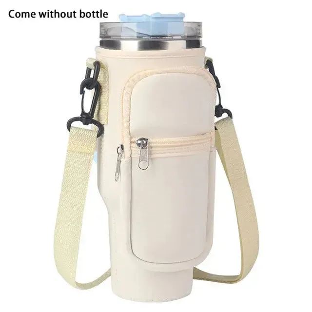 Portable Water Bottle Carrier Bag With Adjustable Strap