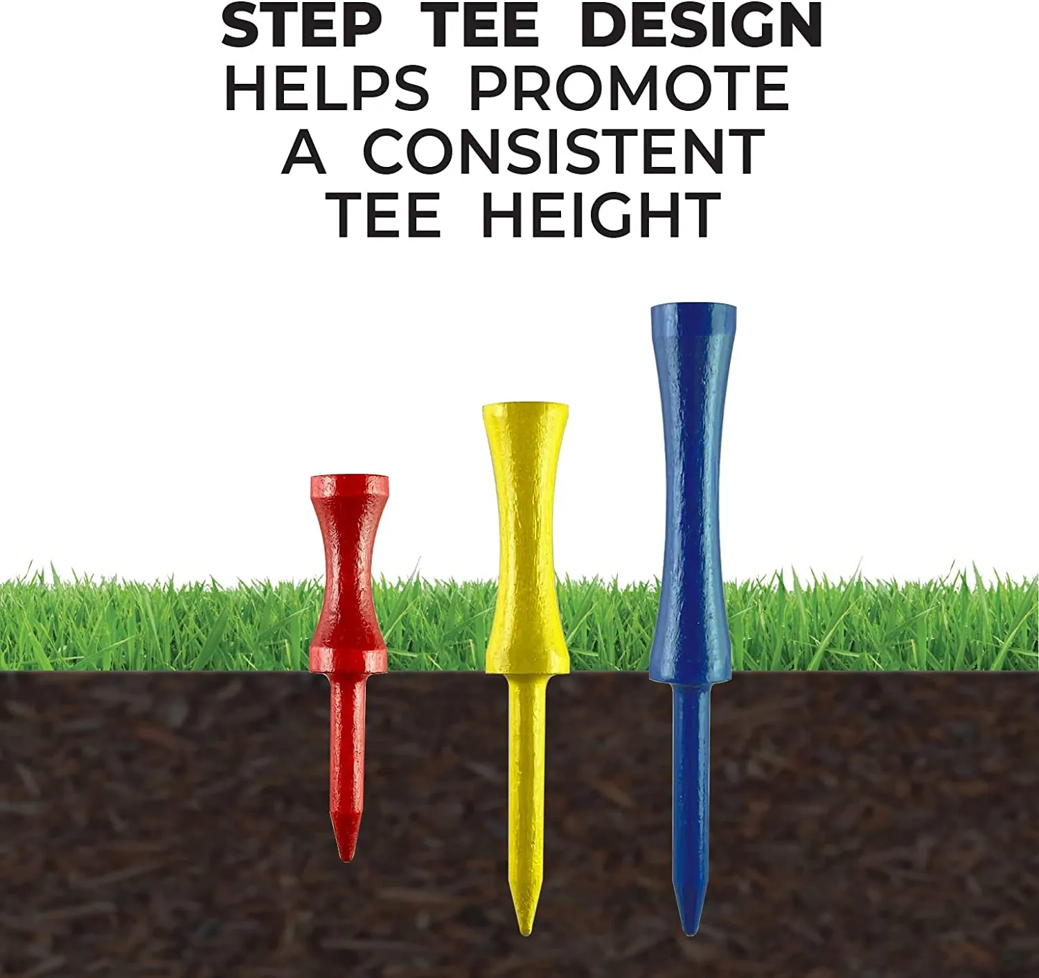 Pride Professional Tee System Two Piece Step Tee - 2.75"