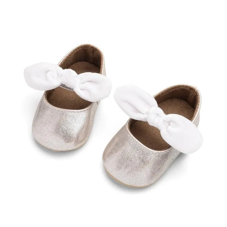 Princess-Themed Soft Cloth Prewalker Shoes for Baby Girls