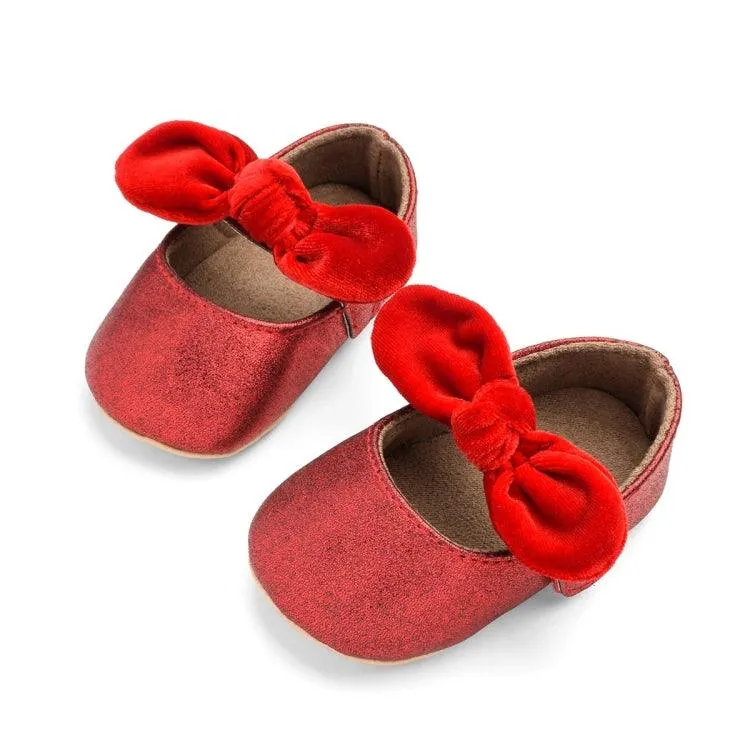 Princess-Themed Soft Cloth Prewalker Shoes for Baby Girls