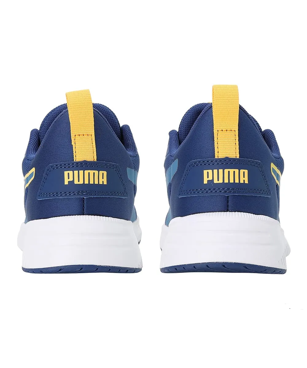 Puma Unisex-Child Flyer Flex Jr Blazing Blue-Lake Blue White Sneaker - 4 UK (19556214)