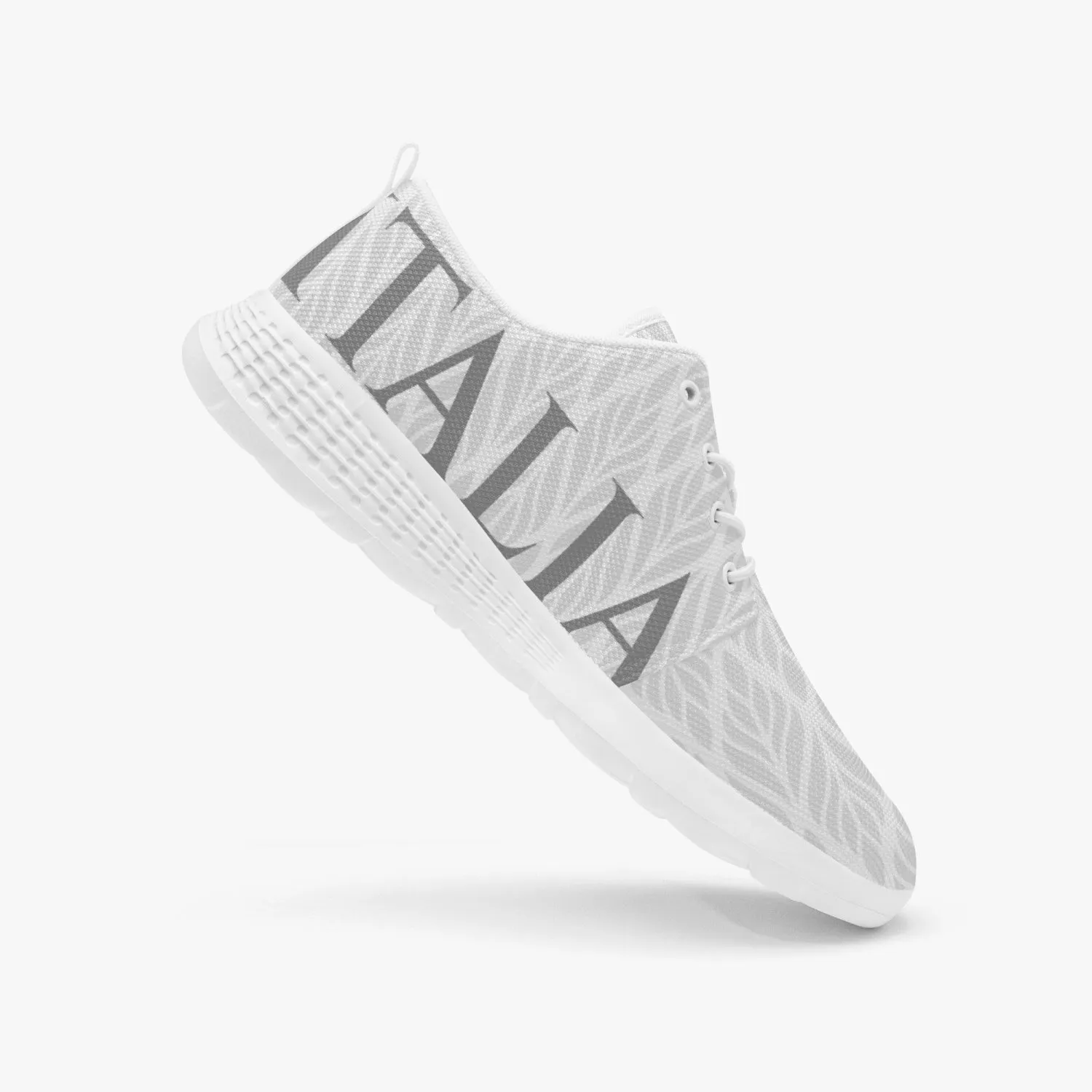 "Italia" pattern Running Shoes white - men's /women's sizes