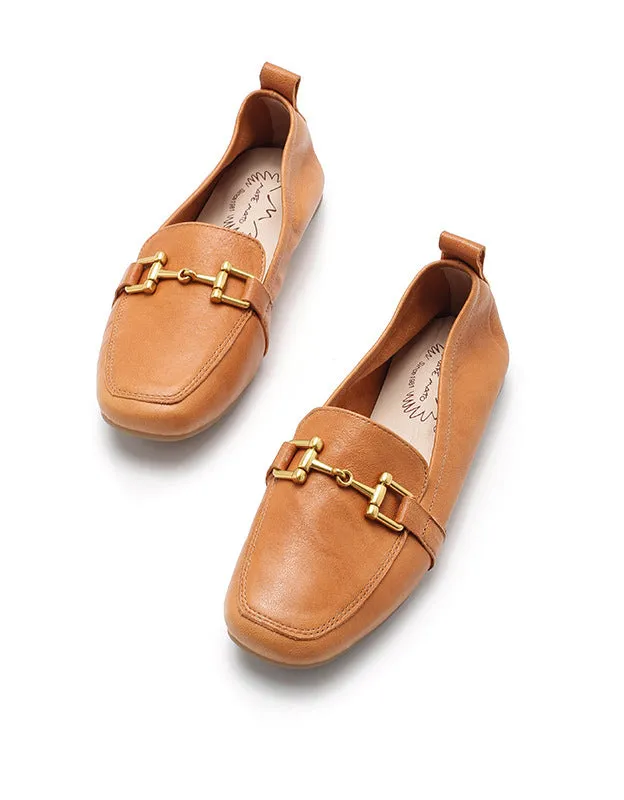 Real Leather Soft Leather Loafers for Women