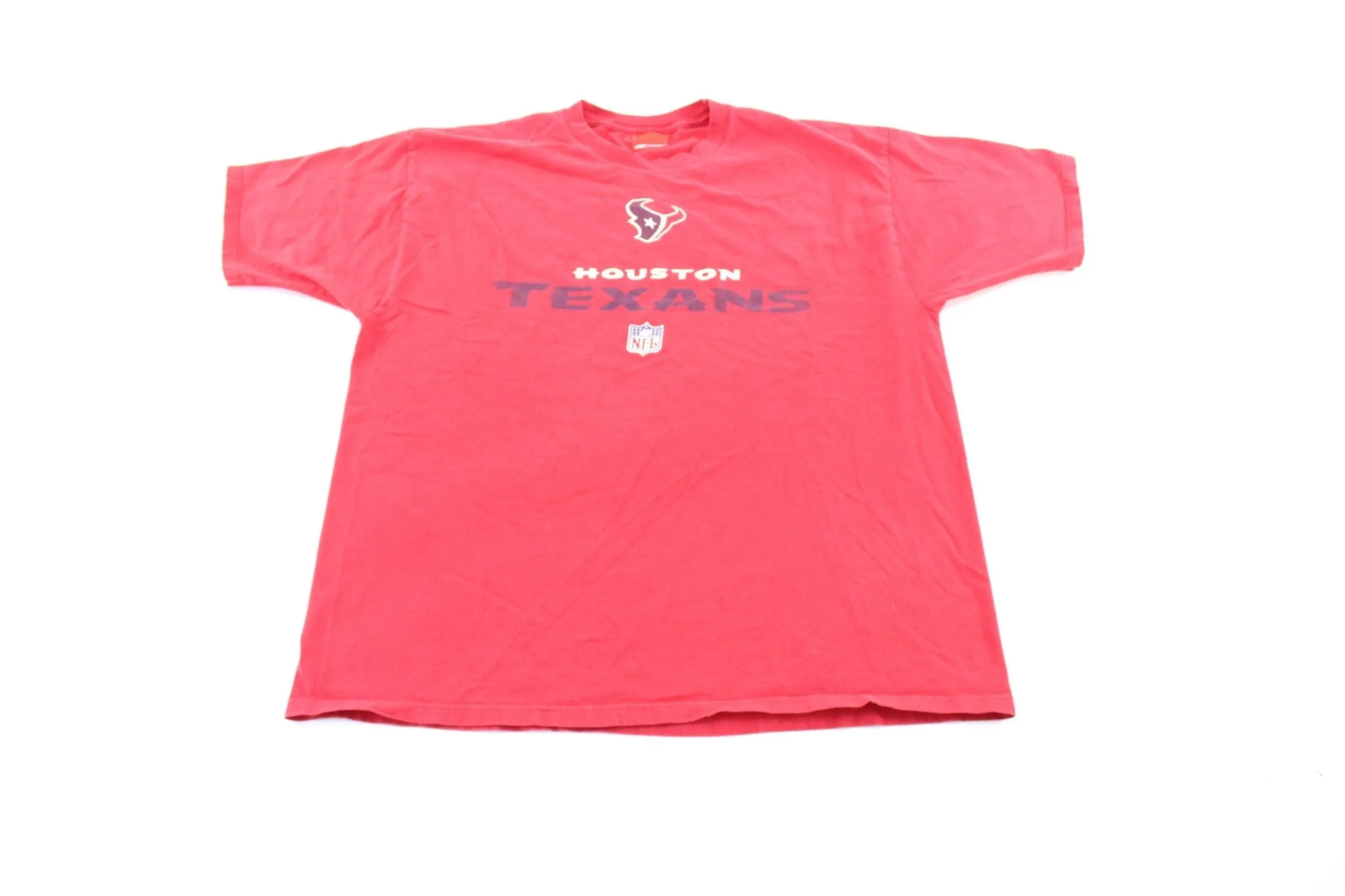 Reebok Logo Houston Texas Football T-Shirt