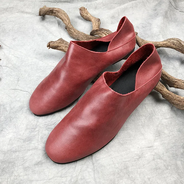 Retro Simple Flat Women's Shoes | Gift Shoes