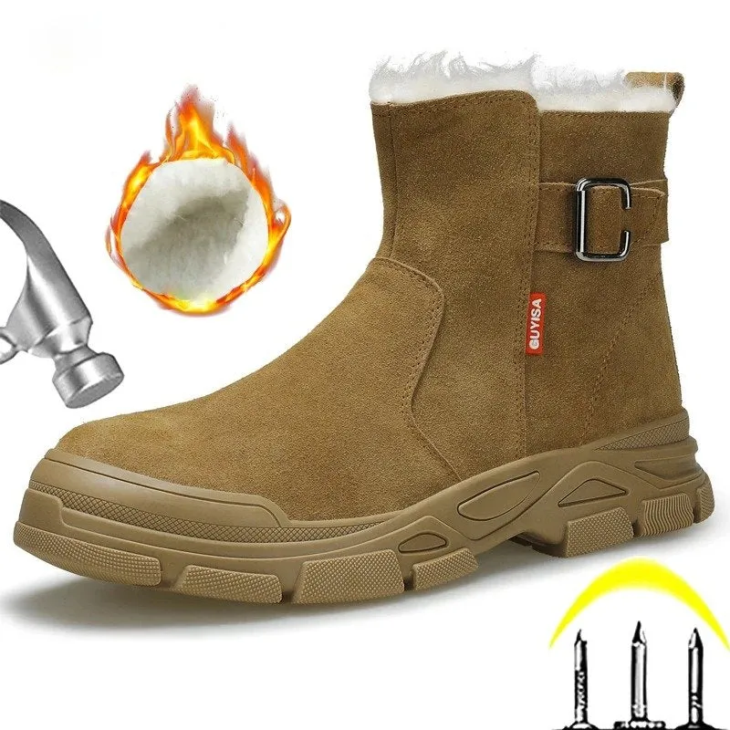 S1 safety boots, steel toe, puncture proof.