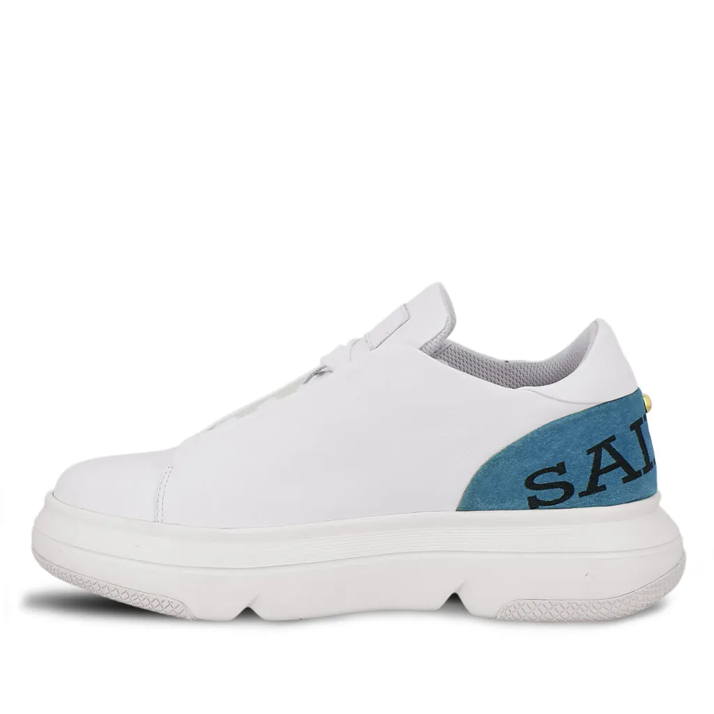 Saint Fiore White Leather Handcrafted Sneakers