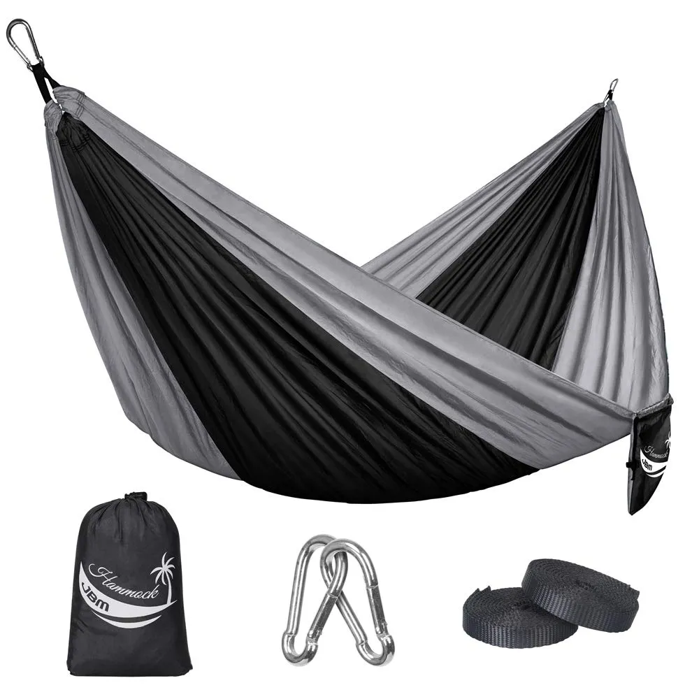 Single & Double Parachute Camping Hammock with Nylon Ropes - JBM