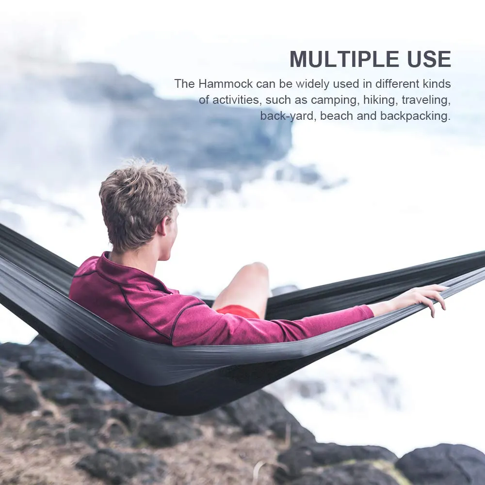 Single & Double Parachute Camping Hammock with Nylon Ropes - JBM