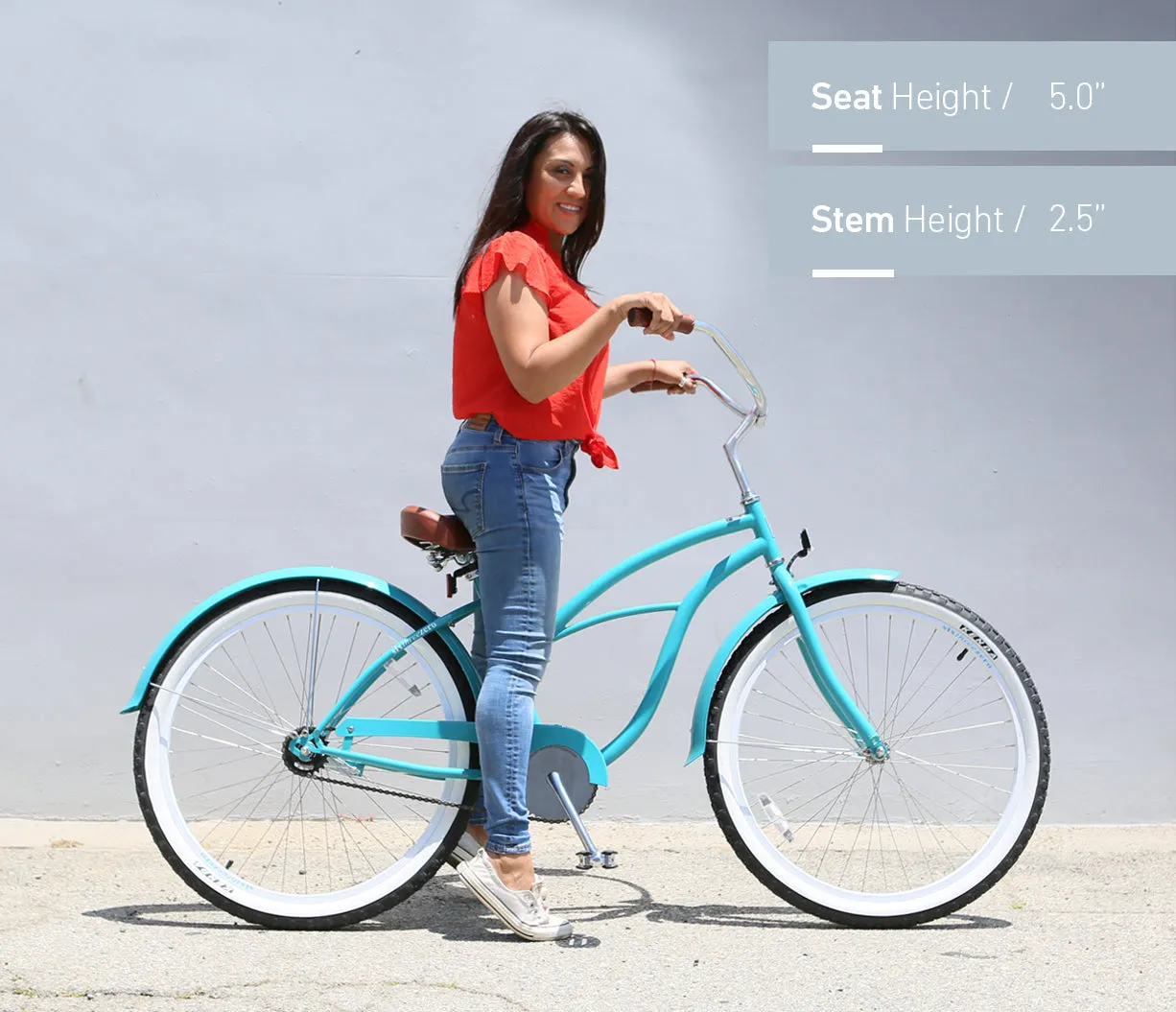 sixthreezero Breathe Women's 26" Single Speed Beach Cruiser Bicycle