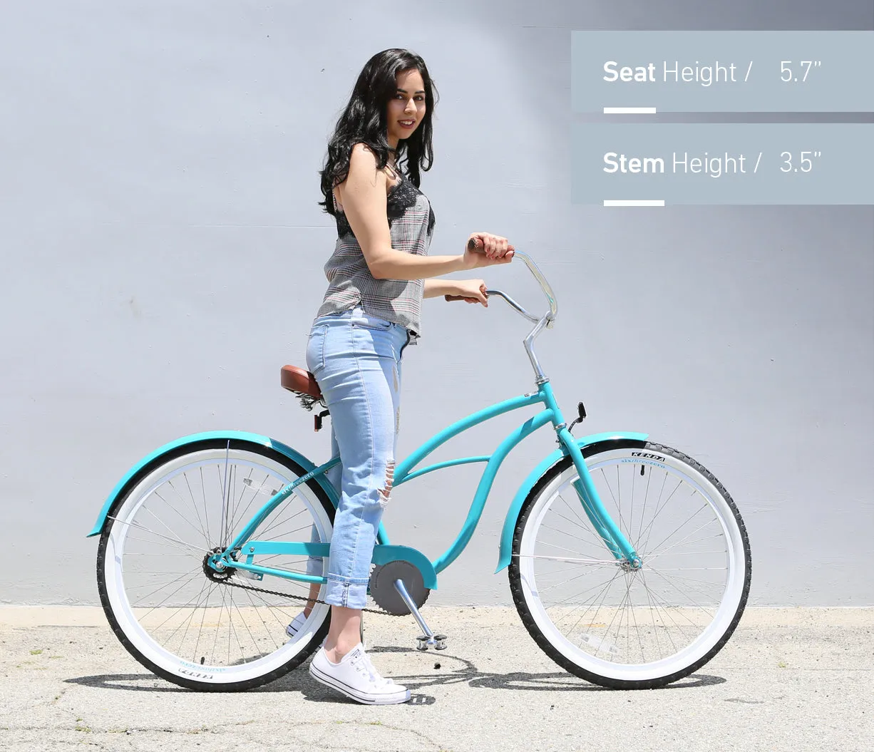 sixthreezero Breathe Women's 26" Single Speed Beach Cruiser Bicycle